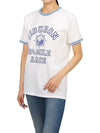 Women s Short Sleeve T Shirt TIBURON LIGHT WASHED WHITE ROYAL W - WILD DONKEY - BALAAN 4