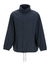 Language Logo Nylon Raincoat Navy - BALENCIAGA - BALAAN 1