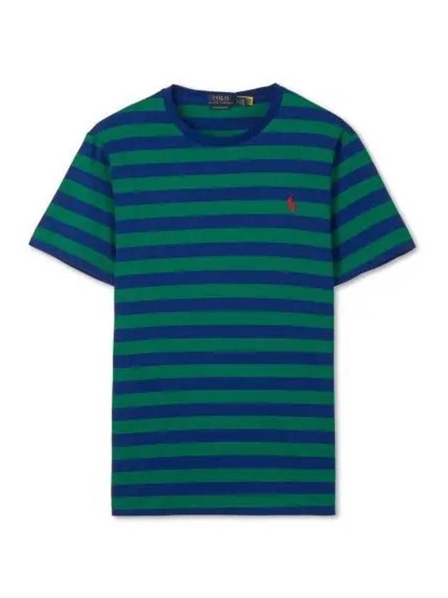 Custom Slim Fit Jersey Crewneck T Shirt Green - POLO RALPH LAUREN - BALAAN 2