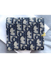 Saddle Lotus Wallet Blue  Oblique Jacquard - DIOR - BALAAN 6