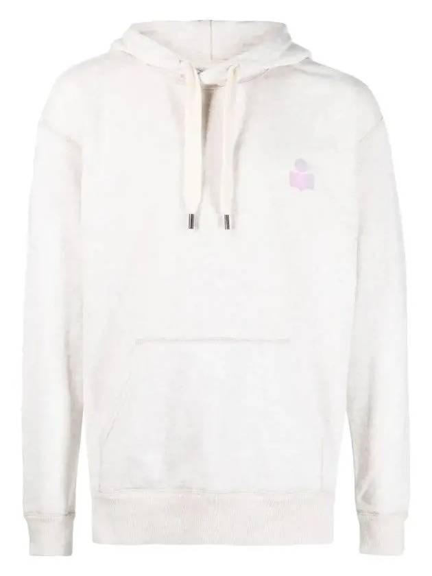 Matte Logo Print Hoodie Ecru - ISABEL MARANT - BALAAN 3