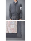 Poly Twill 4-Bar Oversized Knit Down Bomber Jacket Medium Grey - THOM BROWNE - BALAAN 6