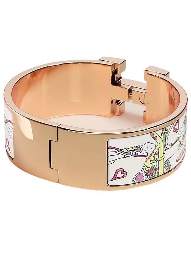 Clic H Harnais De Coeur Bracelet Gold - HERMES - BALAAN 3