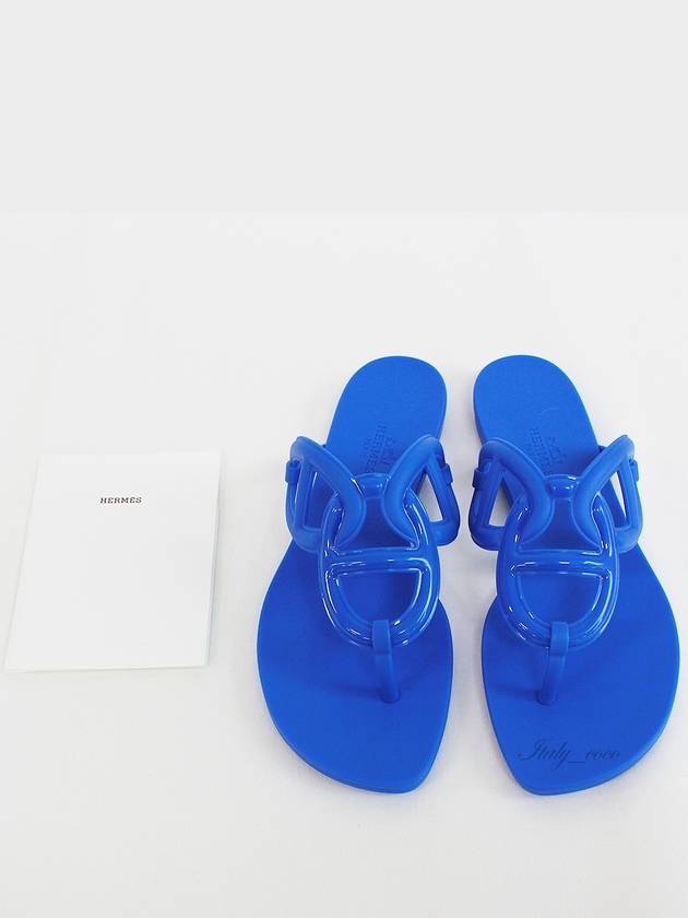 Egeri Jelly Shoes Sandals Slippers Blue H221001ZH - HERMES - BALAAN 2