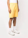 Waffen Patch  Fleece Bermuda Shorts Yellow - STONE ISLAND - BALAAN 4