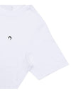 Moon Logo Embroidered Short Sleeve TShirt T129M JERCO002101 - MARINE SERRE - BALAAN 4