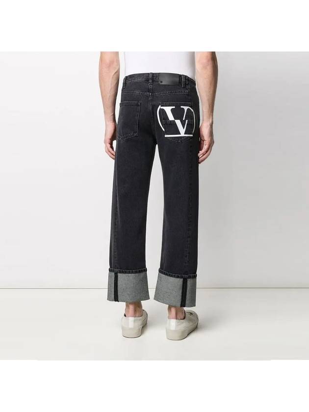 V logo straight pants - VALENTINO - BALAAN.