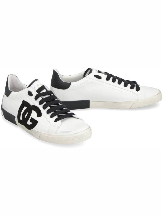 Portofino Vintage Sneakers White Black - DOLCE&GABBANA - BALAAN 4