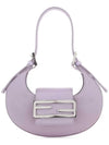 FF Cookie Mini Satin Hobo Shoulder Bag Lilac - FENDI - BALAAN 2