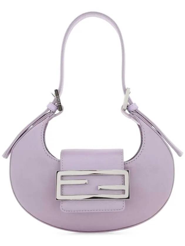 FF Cookie Mini Satin Hobo Shoulder Bag Lilac - FENDI - BALAAN 2