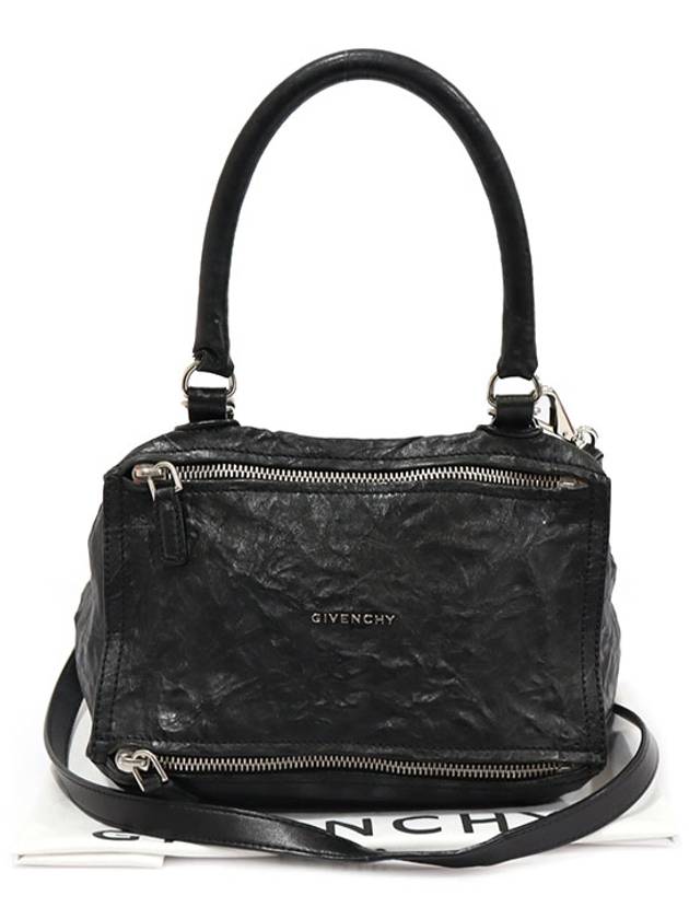 BB05251004 Black Lambskin Wrinkle Silver Pandora Small 2WAY - GIVENCHY - BALAAN 2