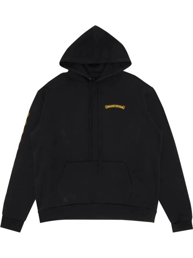 Plus Logo Print Pullover Hood Black Yellow - CHROME HEARTS - BALAAN 1