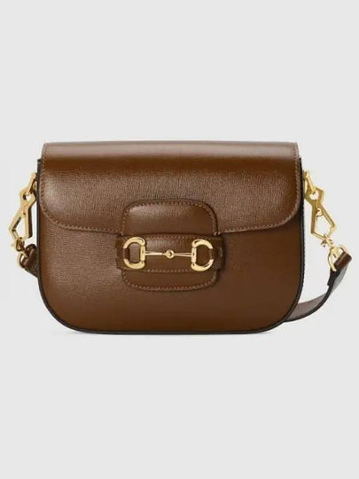 Horsebit 1955 Mini Leather Shoulder Bag Brown - GUCCI - BALAAN 2