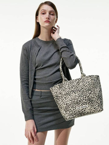 SHOPPER LEOPARD IVORY MD - DER KOFFER - BALAAN 1