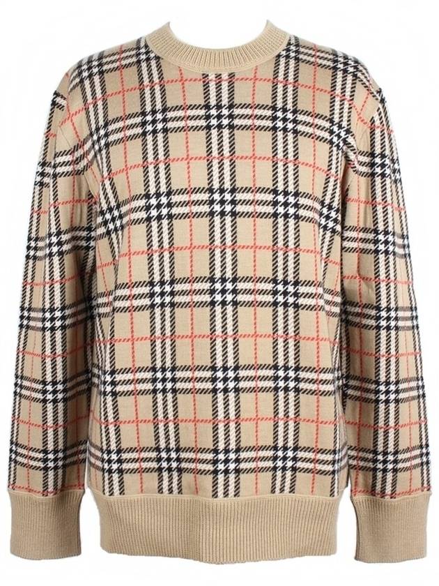 Check wool knit M - BURBERRY - BALAAN 1