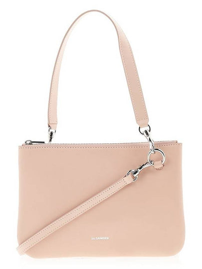 Logo Leather Small Cross Bag Pink - JIL SANDER - BALAAN 2