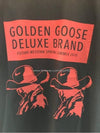 Logo Graphic Print Short Sleeve T-Shirt Black - GOLDEN GOOSE - BALAAN 5