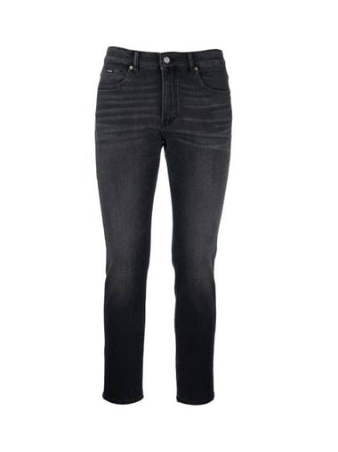 Delaware Slim Fit Stretch Denim Jeans Dark Grey - HUGO BOSS - BALAAN 1