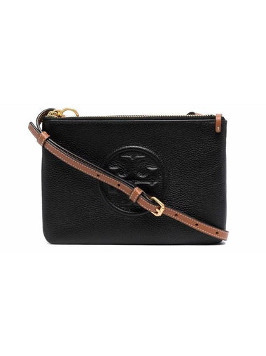 Perry Bombe Double Zip Cross Bag Black - TORY BURCH - BALAAN 1