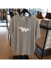 Fox Stamp Logo Classic Short Sleeve T-Shirt Grey - MAISON KITSUNE - BALAAN 2