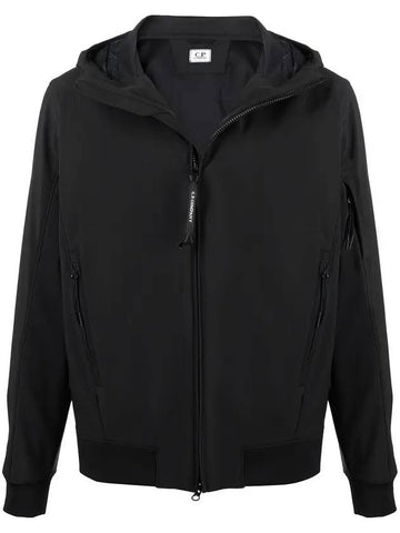 Shell Lens Hooded Jacket Black - CP COMPANY - BALAAN 1