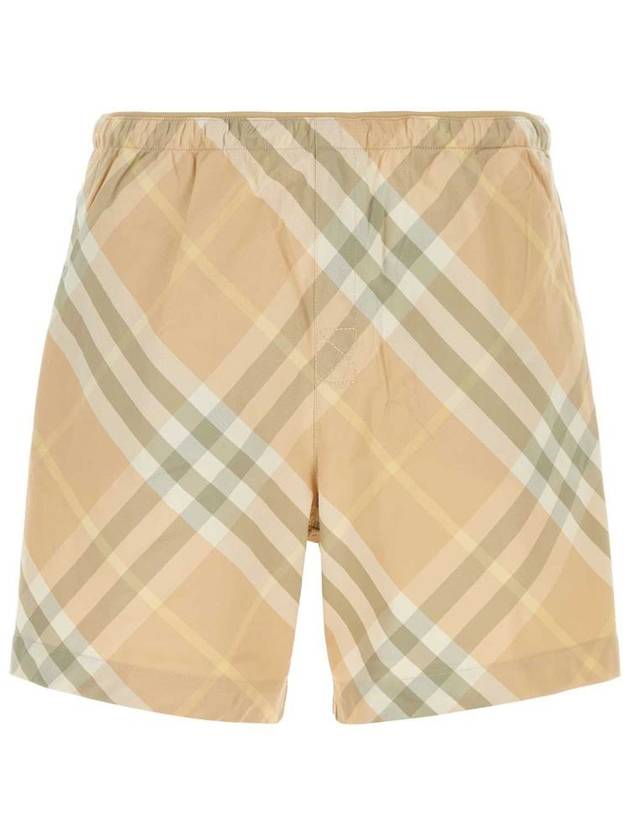 Check Swim Shorts Beige - BURBERRY - BALAAN 2