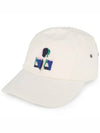 Tyron Embroidered Logo Ball Cap White - ISABEL MARANT - BALAAN 3