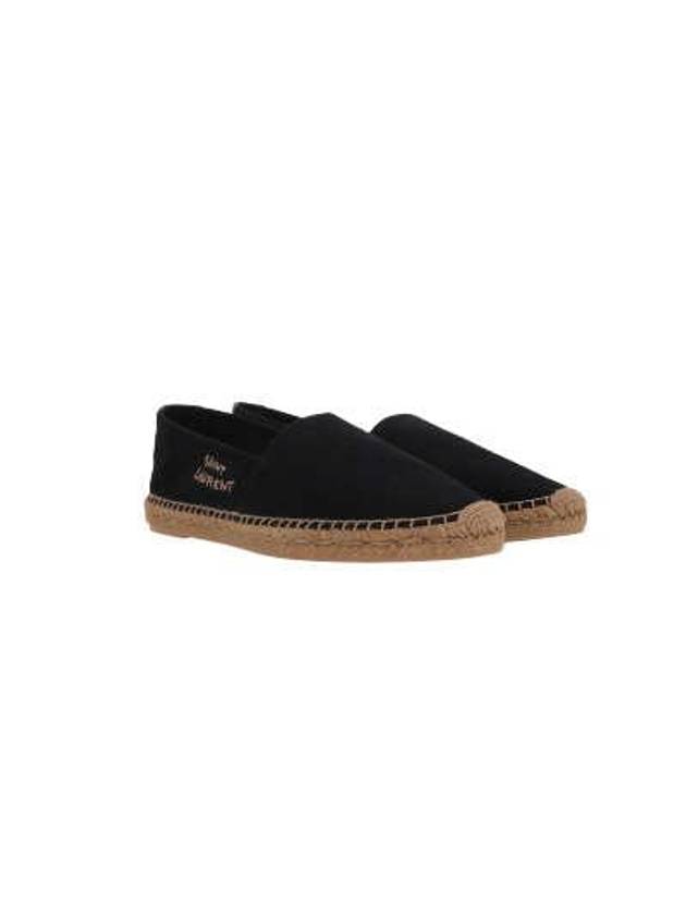 Logo Monogram Espadrilles Black - SAINT LAURENT - BALAAN 2