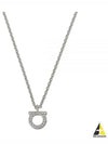 Gancini Crystal Necklace Silver - SALVATORE FERRAGAMO - BALAAN 2