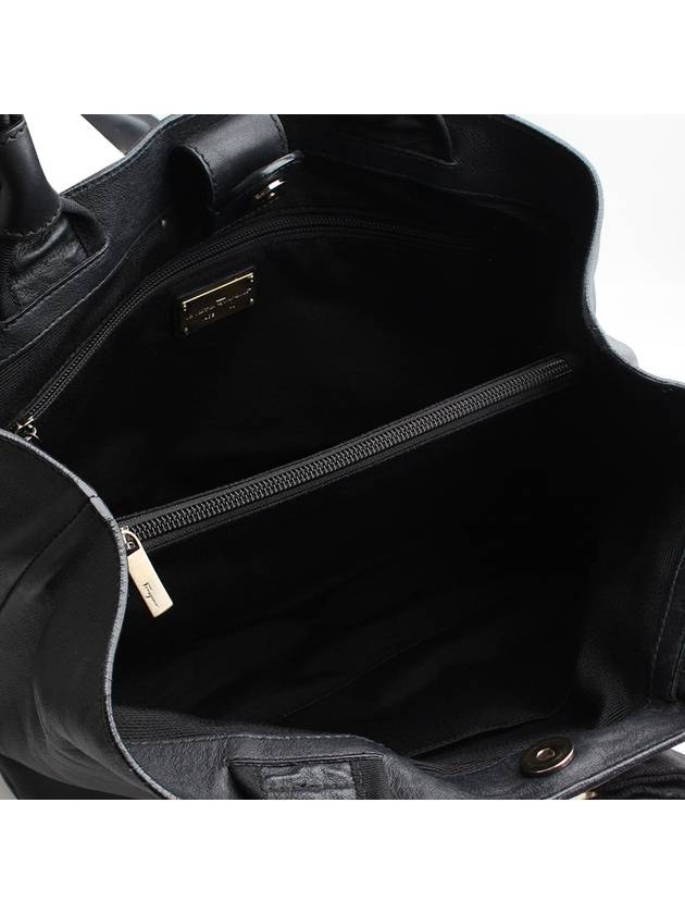 Ferragamo Black Vara Leather Tote Bag - SALVATORE FERRAGAMO - BALAAN 5