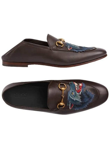 Wolf embroidery horsebit loafer 501020 DLC00 2140 - GUCCI - BALAAN 1