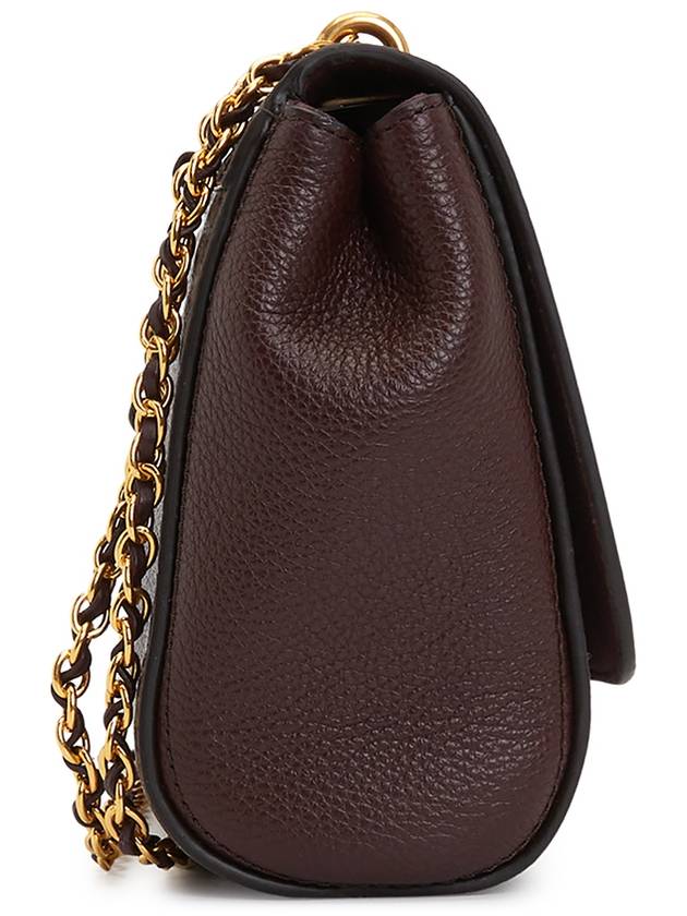 Lily Small Grain Cross Bag Brown - MULBERRY - BALAAN 4