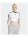 Hello Kitty 3 Stripes Crop Baby Short Sleveeless White - ADIDAS - BALAAN 2