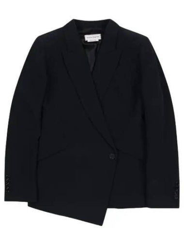 single button blazer jacket black suit - ALEXANDER MCQUEEN - BALAAN 1