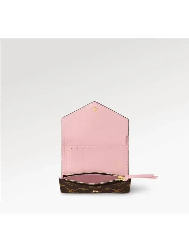 Victorine Monogram Half Wallet Rose Ballerine - LOUIS VUITTON - BALAAN 5