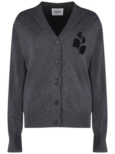 Karin Logo Cardigan Dark Grey - ISABEL MARANT ETOILE - BALAAN 2