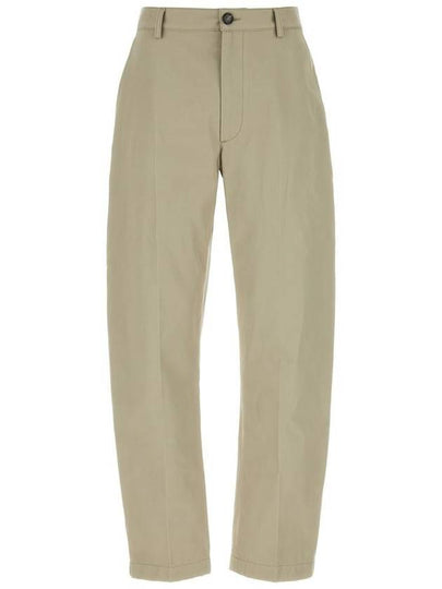 Cotton Twill Straight Pants Beige - BOTTEGA VENETA - BALAAN 2