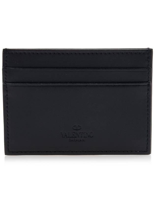 VLTN Logo Print Card Wallet Black - VALENTINO - BALAAN 4