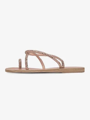 Eleftheria New Crystal Sandals Rose Gold APLIELEFTHERIAROSEGOLD - ANCIENT GREEK SANDALS - BALAAN 1