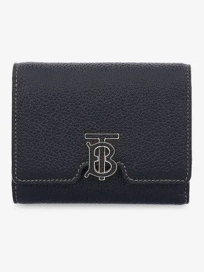 Monogram Motif Grainy Leather Folding Wallet Black - BURBERRY - BALAAN 2