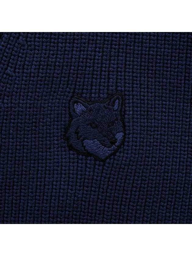 Bold Fox Head Cardigan Navy - MAISON KITSUNE - BALAAN 4