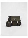 Re-Nylon Saffiano Leather Shoulder Bag Tundra - PRADA - BALAAN 1