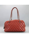 red shoulder bag - CHANEL - BALAAN 2