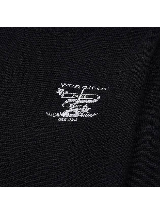 Y Project Men's Logo Wool Sweater MPULL88S25 BLACK - Y/PROJECT - BALAAN 4