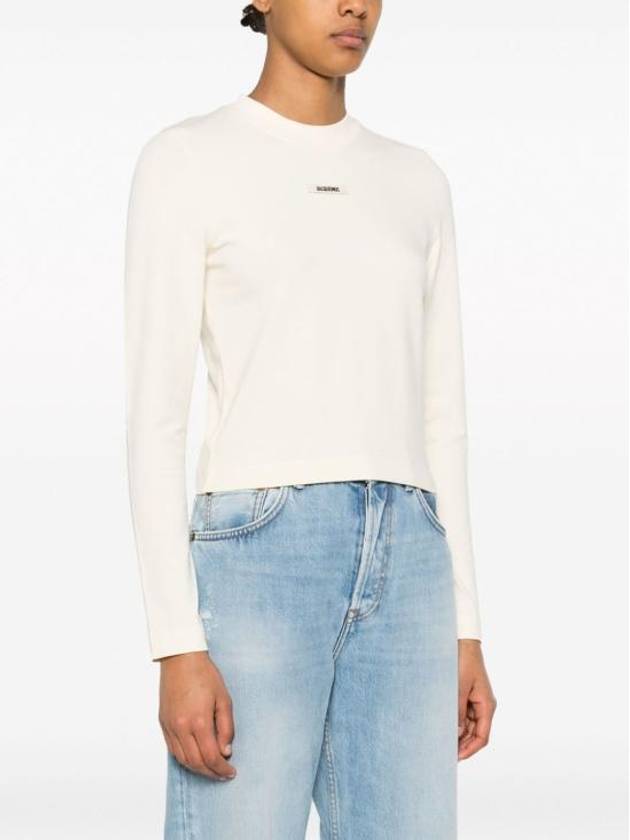 Le Gros Grain Manches Long Sleeve T-Shirt Light Beige - JACQUEMUS - BALAAN 5