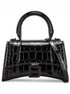 Hourglass Crocodile Embossed Cross Bag Black - BALENCIAGA - BALAAN 2