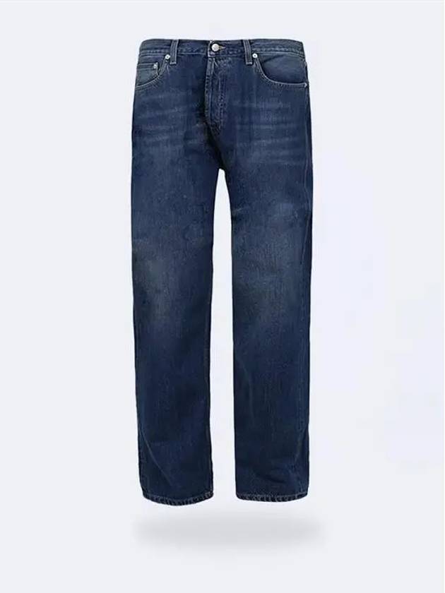 turn-up washed wide jeans - ALEXANDER MCQUEEN - BALAAN.