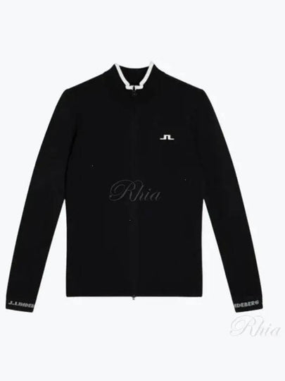 Almaida Full Zip Knit Top Black - J.LINDEBERG - BALAAN 2