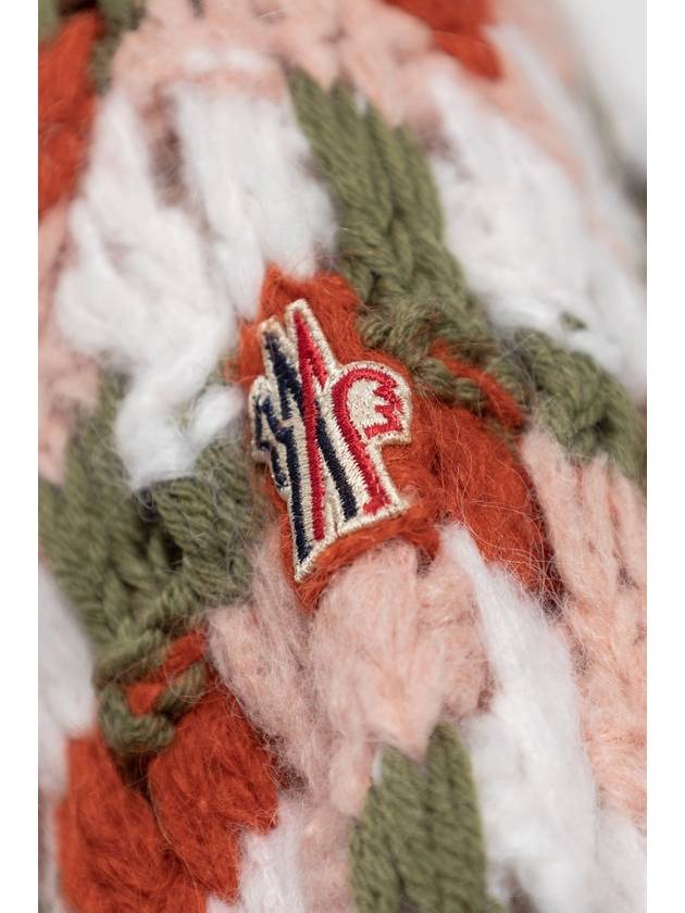 Wool Alpaca Knit Top Red Green - MONCLER - BALAAN 6