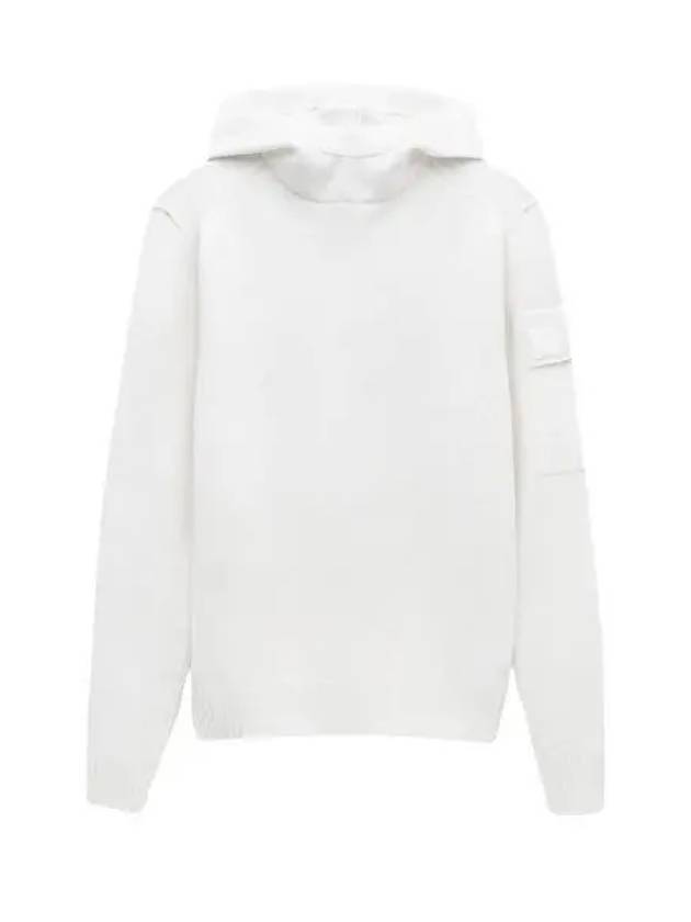 Metropolis Hooded Knit Top White - CP COMPANY - BALAAN 2